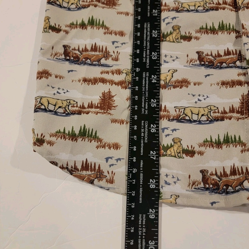 Burlebo Button Shirt Mens Small Lot Of 2 All Over Print Prairie Dog Birds Outdoo - Picture 9 of 9